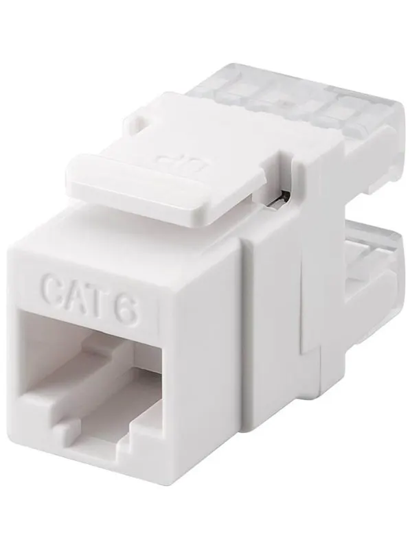 Pro Keystone module RJ45 CAT 6 UTP 250 MHz - Vit