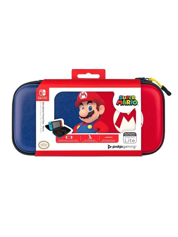 PDP Slim Deluxe Travel Case - MARIO - Miscellaneous Bag - Nintendo Switch