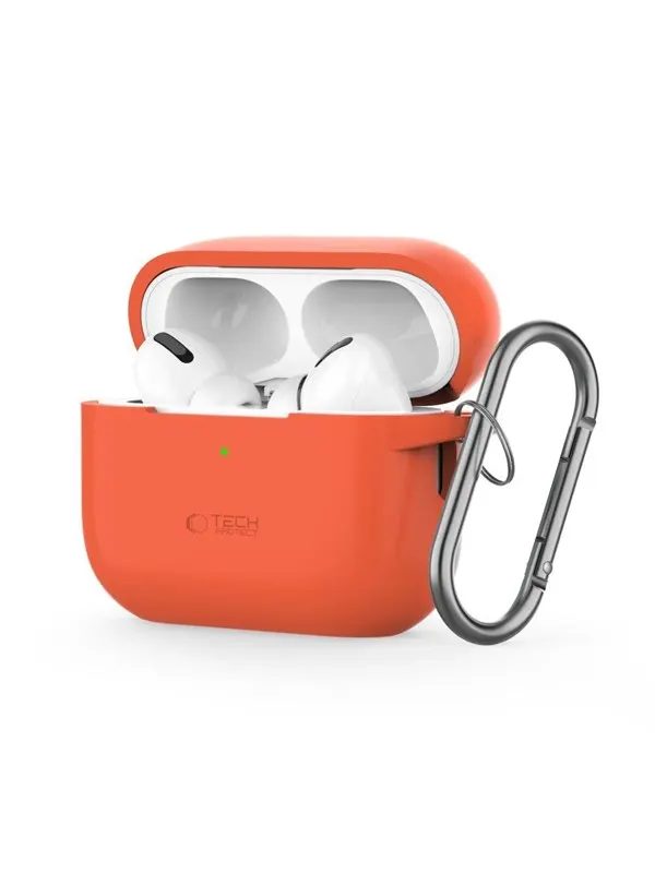 Tech-Protect Silicone Hook Case for Apple AirPods Pro 1/2 - Orange