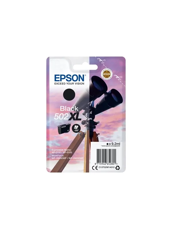 Epson 502XL - høj kapacitet - sort - original - blækpatron