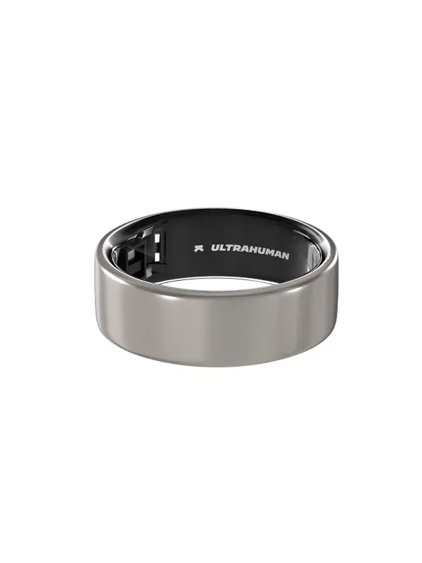 Ultrahuman Ring Air Raw Titanium- Size 7