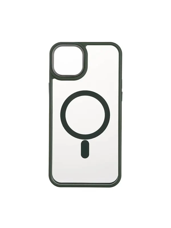 ONSALA Phone Case Bumper MagSeries Green & Clear - iPhone 15 Plus