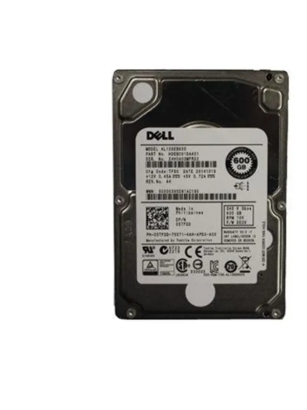 Dell - harddisk - 600GB - Hårddisk - 5TFDD - Serial Attached SCSI - 2,5"