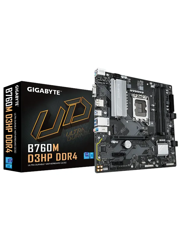 GIGABYTE B760M D3HP DDR4 Moderkort - Intel B760 - Intel LGA1700 - DDR4 RAM - Micro-ATX