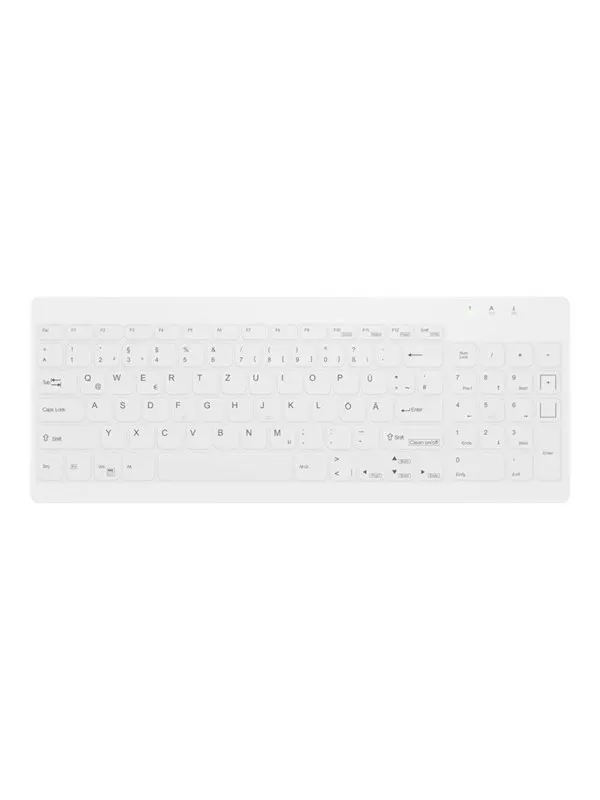 Cherry Medical AK-C7012 - keyboard - compact compact - QWERTY - Pan Nordic - white Input Device - Tangentbord - Nordisk - Vit