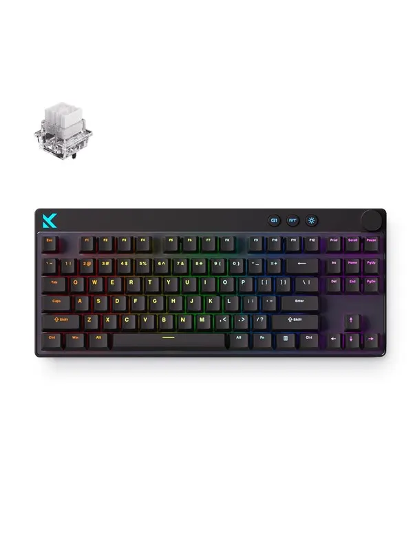 MCHOSE Mix 87 Mount Tai Magnetic Hall Effect - Gaming Keyboard - Utan numpad - Engelska (US) - Svart