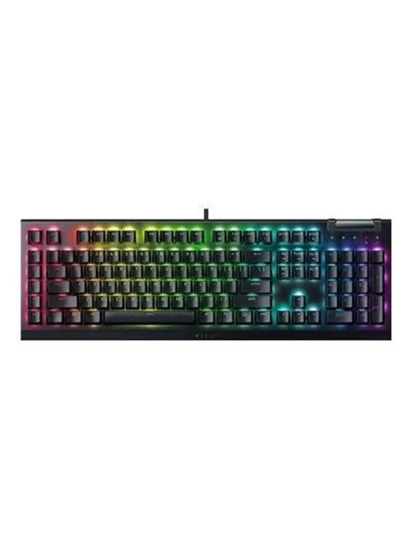 Razer BlackWidow V4 X - Yellow Mechanical (Linear) - Gaming Tangentbord - Engelska (US) - Svart