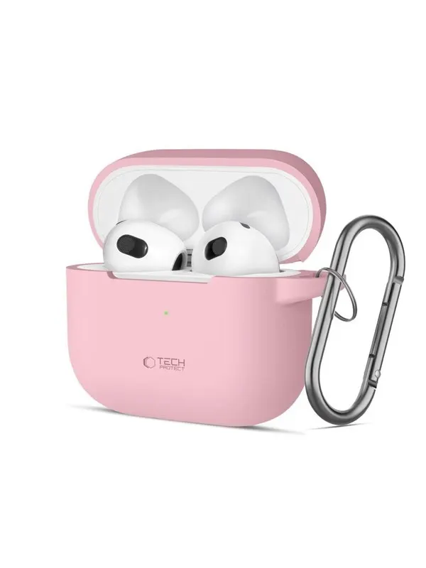 Tech-Protect Silicone Hook Case for Apple AirPods 3 - Pink