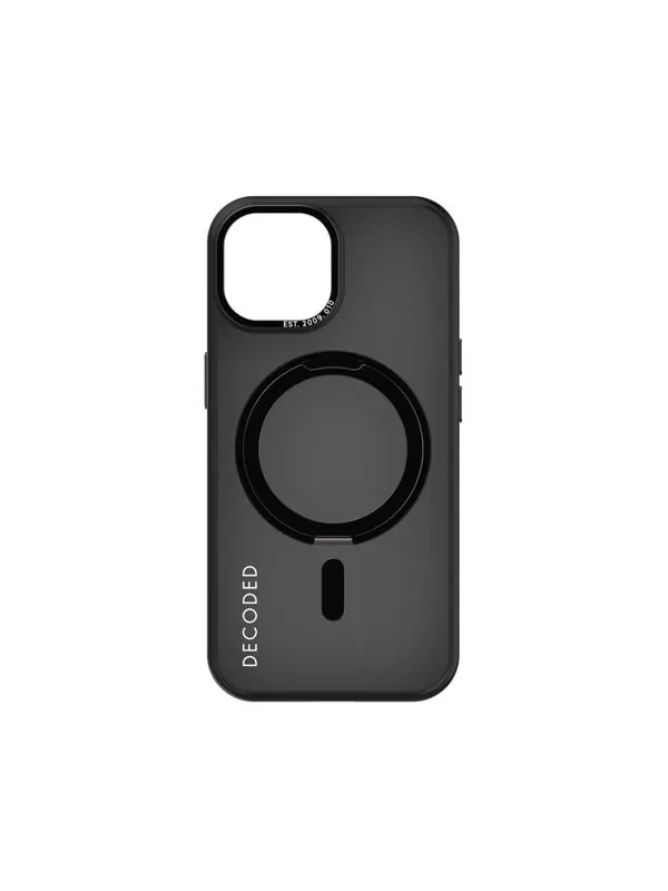 Decoded Recycled Plastic Transparent Loop Stand BackCover for iPhone 15 Ash