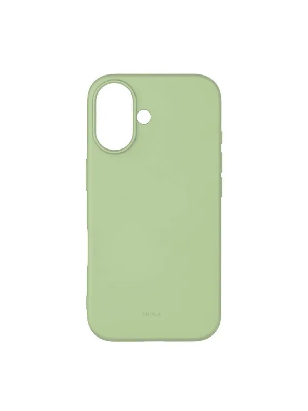 ONSALA Phone Case with Silicone Feel Lime - iPhone 16