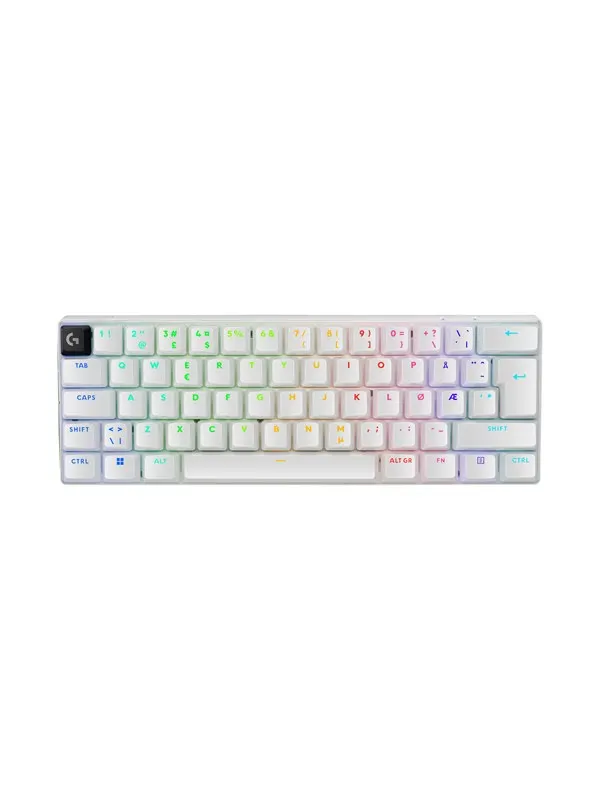 Logitech G PRO X 60 LIGHTSPEED - Gaming Keyboard - Utan numpad - Fransk - Vit