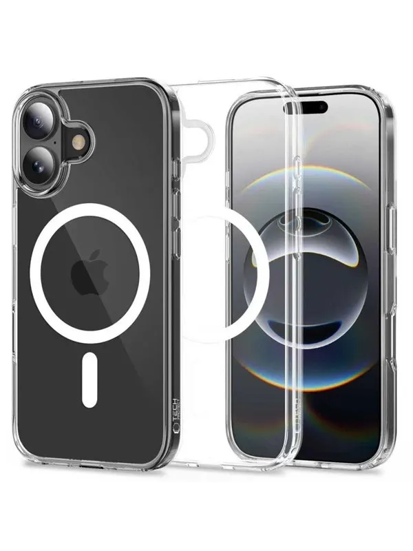Tech-Protect FlexAir Hybrid MagSafe Case for iPhone 17 - Transparent