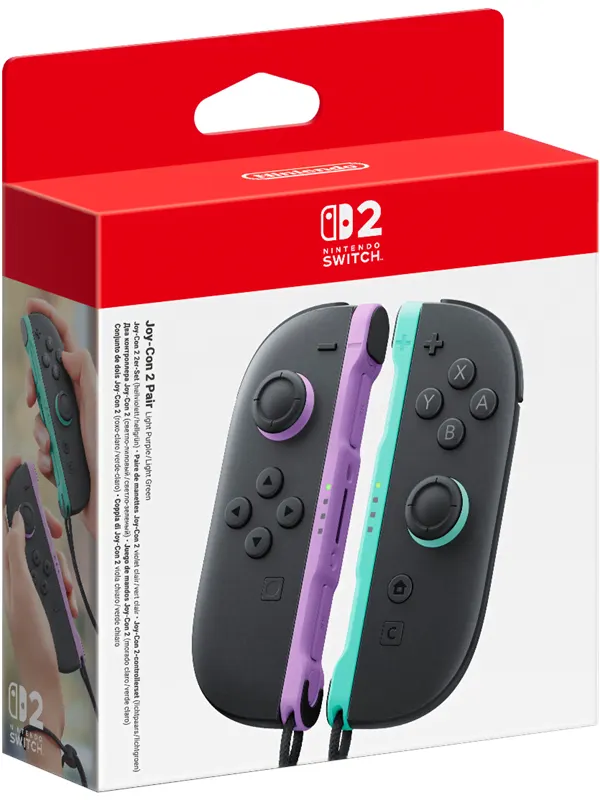 Nintendo Switch 2 Joy-Con 2 Pair Light Blue/Light Red - Wireless Controller - Switch 2 - Wireless Controller - Nintendo Switch 2