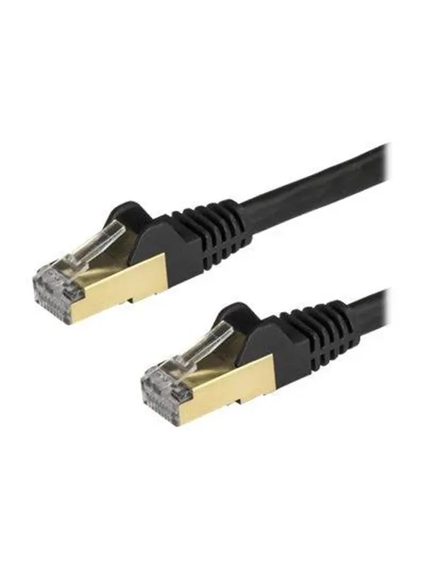 StarTech.com 2m Black Cat6a / Cat 6a Shielded Ethernet Patch Cable 2 m - patch cable - 2 m - black - Svart - 2m