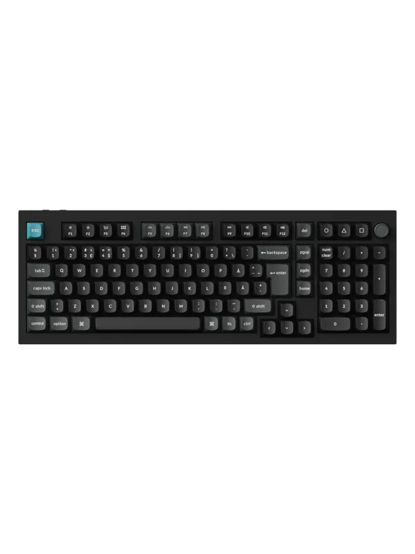 Keychron Q5 Ultra 96% 8K Wireless Tri-Mode - POM Brown - Gaming Tangentbord - Nordisk - Svart