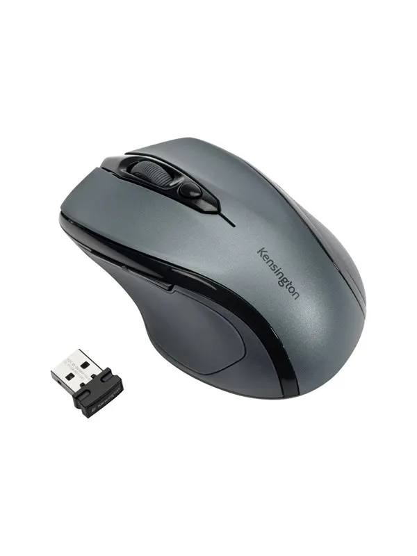 Kensington Mus ProFit™ medium grå, trådlös Grey - Mouse - Optic - 5 knappar - Grå