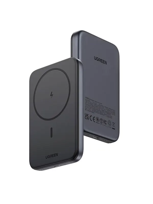 UGREEN 10000mah Magnetic Wireless Power Bank Space Grey - 10000 mAh