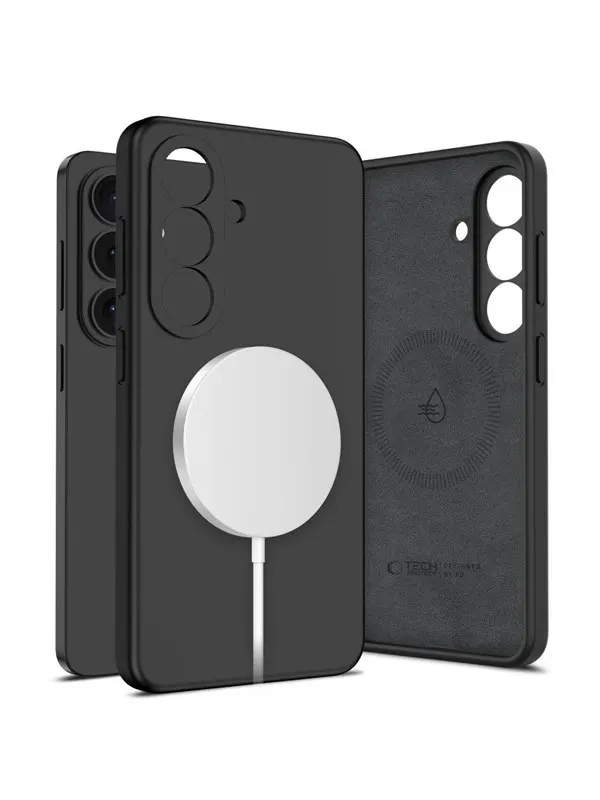 Tech-Protect Silicone MagSafe Case for Samsung Galaxy S26+ - Black