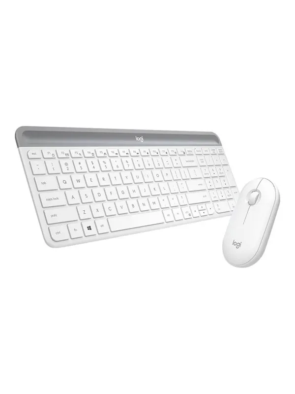 Logitech Slim Wireless Combo MK470 - Tastatur & Mus set - Tysk - Grå