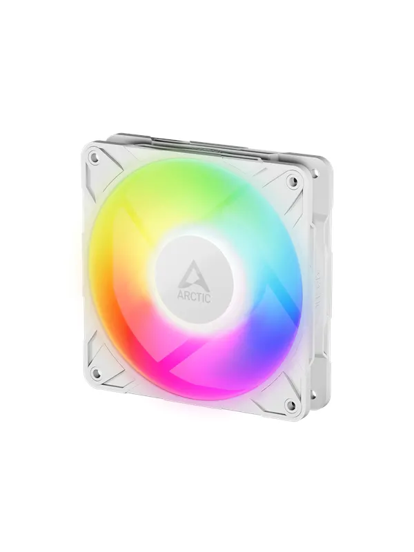 Arctic P12 Pro PST A-RGB - Chassi fläkt - 120mm - Vit med RGB-ljus