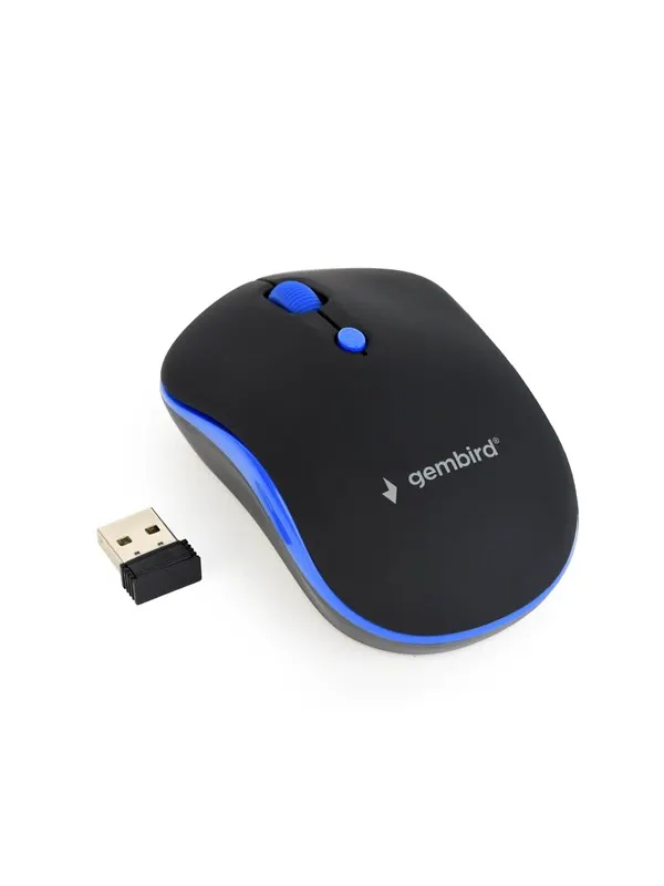 Gembird Wireless optical mouse 4B-03 - Mouse - Optic - 4 knappar - Blå