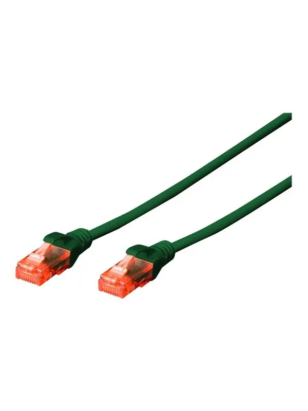 DIGITUS Professional patch cable - 25 cm - green - Grön - 0.25m