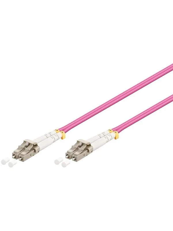 Pro Fiber Optisk LC - LC OM4 - 0.5m - Röd - 0.5m