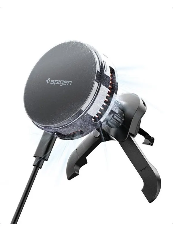 Spigen Essential MagSafe Peltier Wireless Car Charger EV25MFAQ - black - Air vent