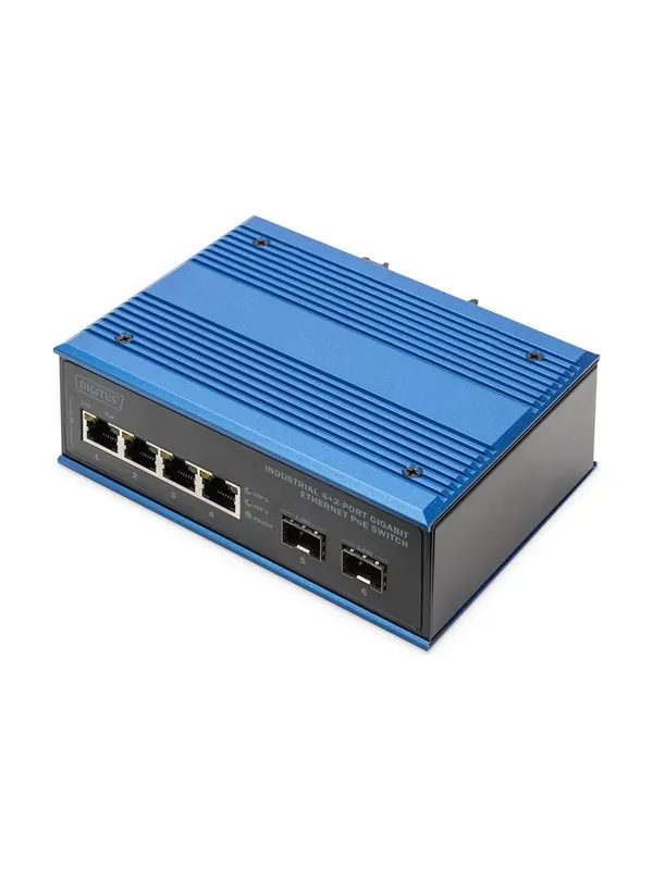 DIGITUS - switch - industrial - 4 ports - unmanaged