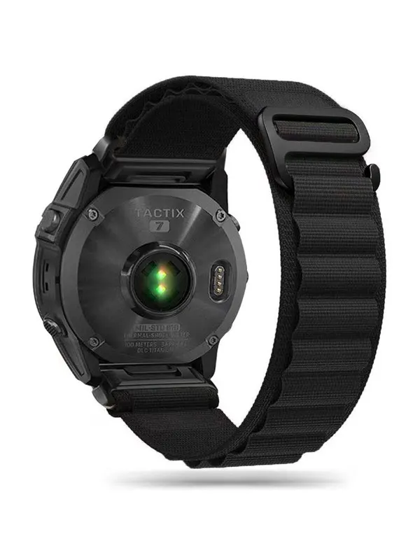 Tech-Protect Nylon Pro Strap for Garmin Fenix 3 / 5X / 3HR / 5X Plus / 6X / 6X Pro / 7X - Black