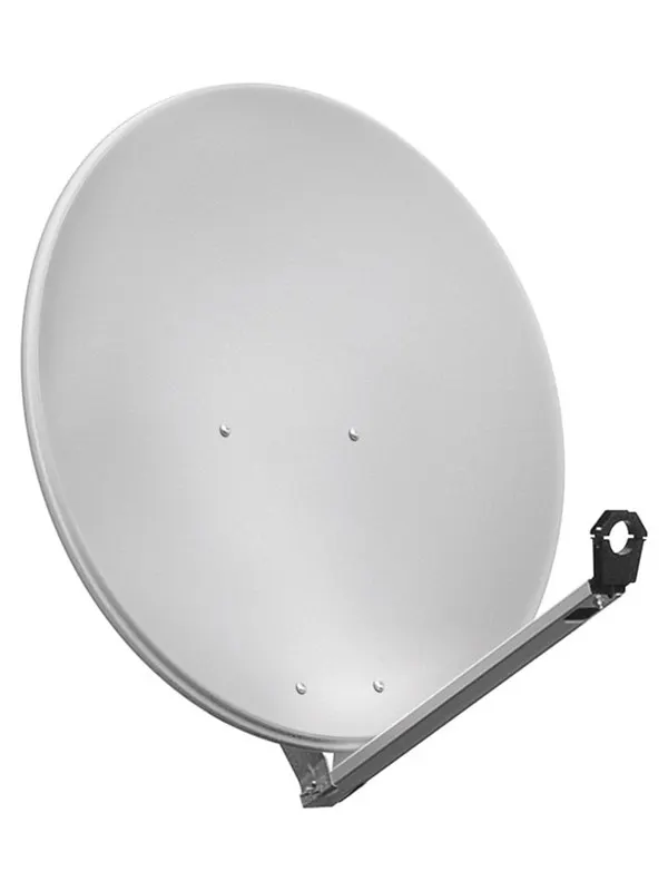 Pro 80 cm aluminium satellite dish light gray - for i