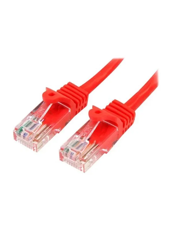 StarTech.com 10m Red Cat5e / Cat 5 Snagless Ethernet Patch Cable 10 m - patch cable - 10 m - red - Röd - 10m