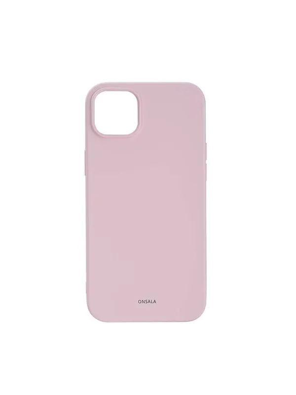 ONSALA Phone Case Silicone Chalk Pink - iPhone 14 Plus