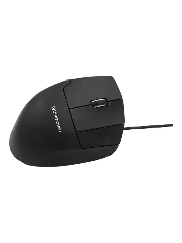 Contour Unimouse - vertical mouse - USB - Vertical mouse - 7 knappar - Svart