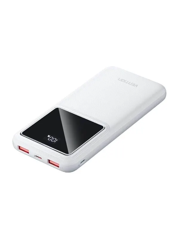 Vention Powerbank FHKW0.10000mAh Micro-USB USB-C 2xUSB-A 22.5W (white) - 10000 mAh