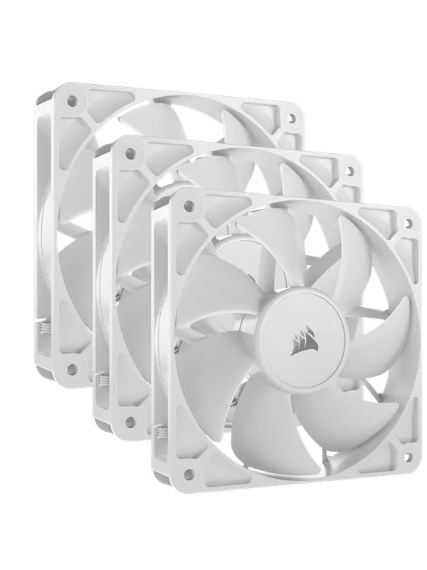 Corsair RS120 - 3-pack - Chassi fläkt - 120mm - Vit - 36 dBA