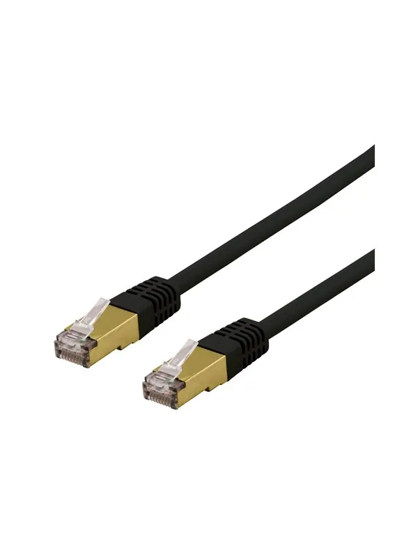 Deltaco SFTP-611SAH - patch cable - 1.5 m - black - Svart - 1m
