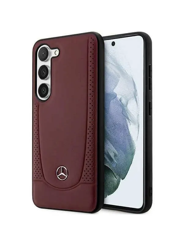 Mercedes Leather Urban Bengale Case for Samsung Galaxy S23 - Red