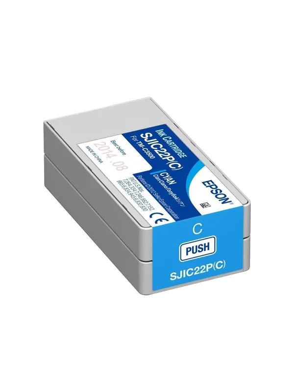 Epson SJIC22P(C) Cyan Ink - Bläckpatron Blå
