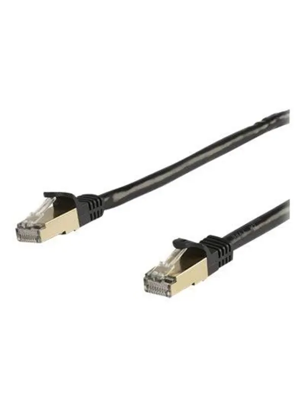 StarTech.com 7m CAT6a Ethernet Cable - Black RJ45 Shielded Cable Snagless - patch cable - 7 m - black - Svart - 7m