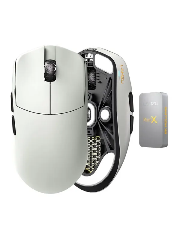 Lamzu Maya X - Gamingmus - Optic - 6 knappar - Grå