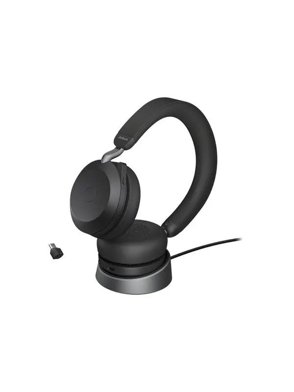 Jabra Evolve2 75 Link380c UC Stereo Stand Black