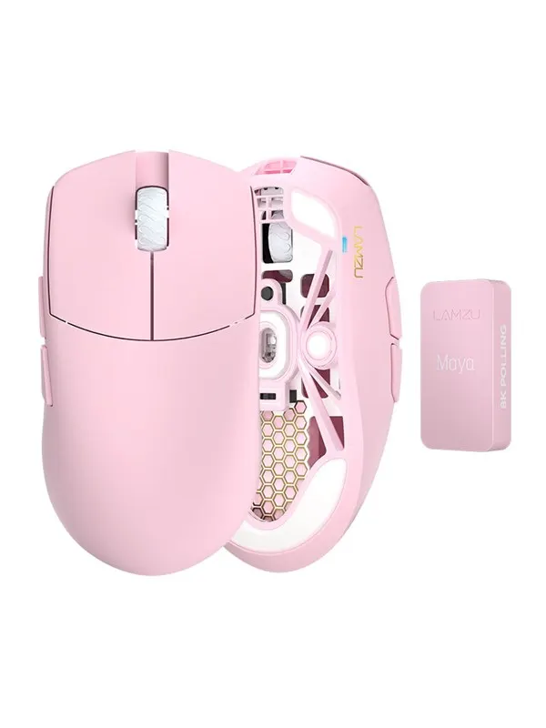Lamzu Maya Champion Edition - Gamingmus - Optic - 6 knappar - Pink