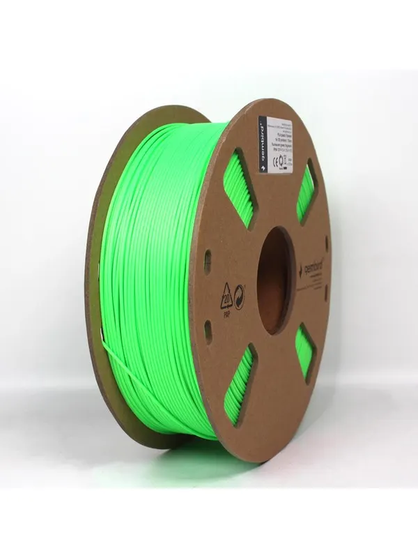 Gembird PLA filament - Fluorescerande grön - 1.75mm ø - 1 kg