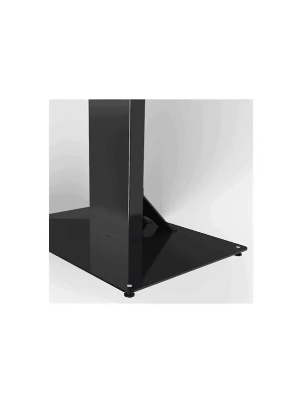 HI-ND Floorstand Glass stand - adjustable - for digital signage LED panel - with casing - black - Max - recommended for 49"