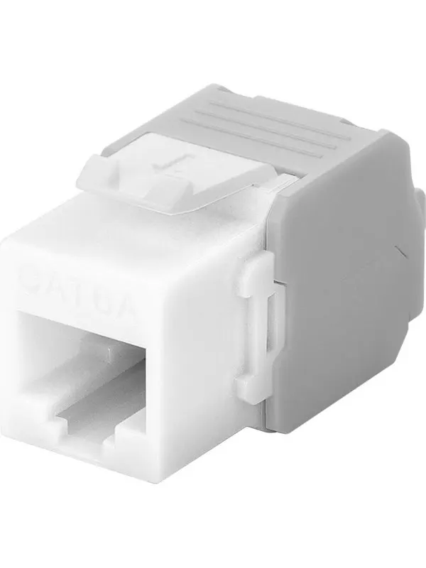 Pro Keystone module RJ45 CAT 6A UTP white