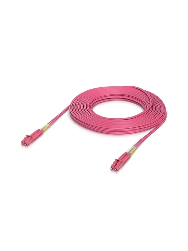 Ubiquiti UniFi OM4 Duplex LC UPC Fiber Patch Cable 15m - Rosa - 15m