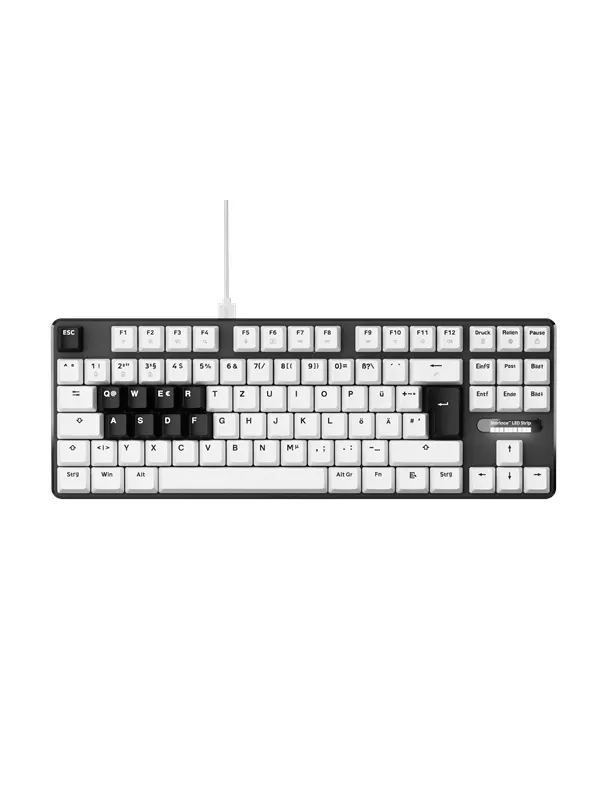 Pulsar PCMK 3 HE TKL - Gaming Keyboard - Utan numpad - Nordisk - Vit