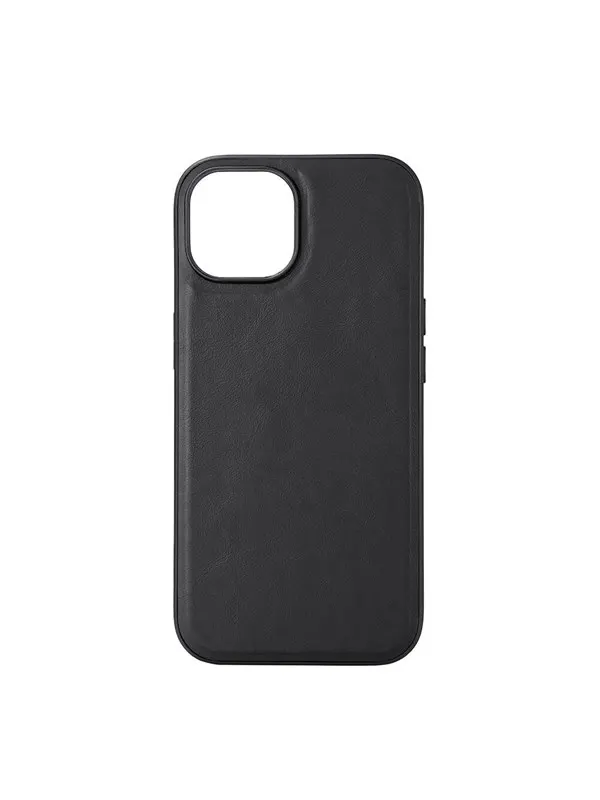 Buffalo Phone Case Leather Magseries Black - iPhone 15
