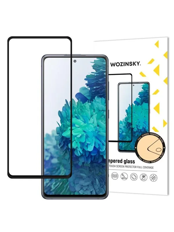 Wozinsky Super Durable Full Glue Tempered Glass Full Screen With Frame Case Friendly Samsung Galaxy S20 FE Black